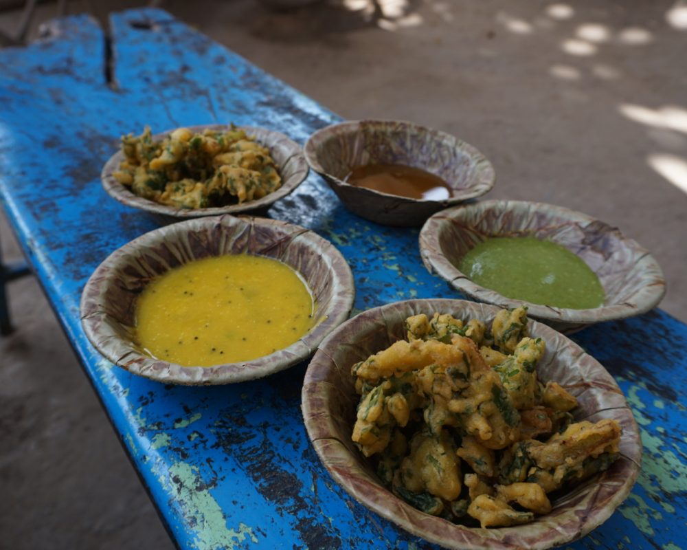 Pakora with different dips