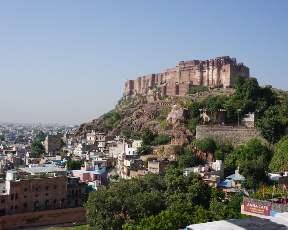 Mehrangarh fort with the blue city