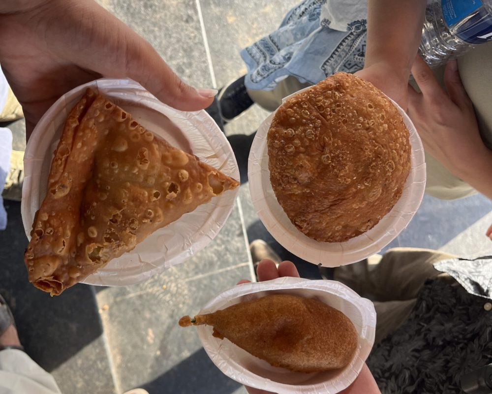 Different types of street food