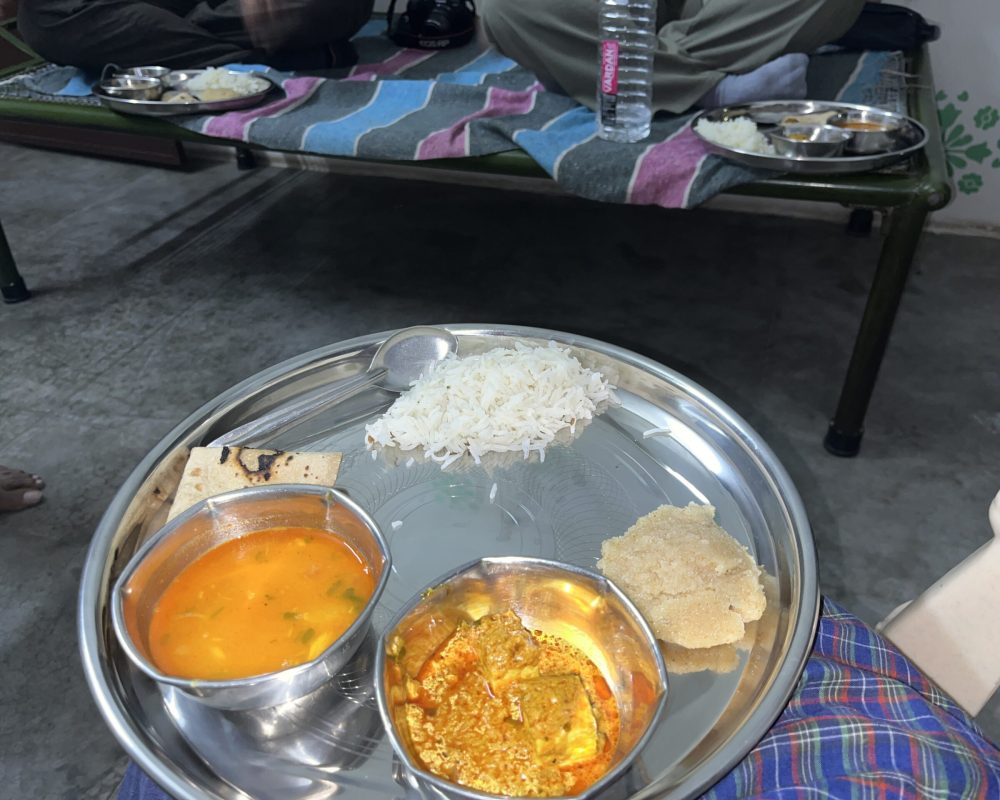 Dinner at our drivers home