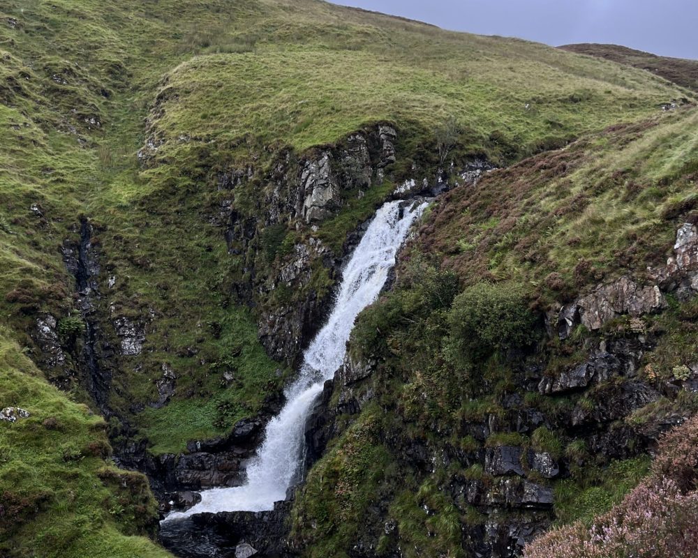 Grey mare's tail waterfall